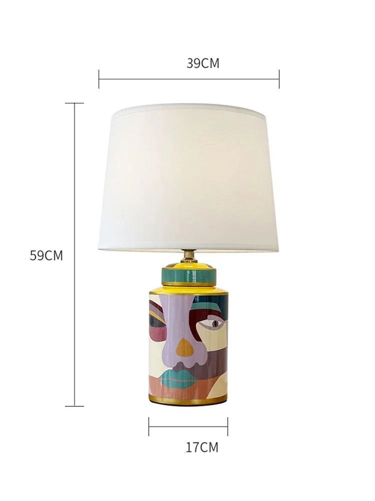 Designer ceramic table lamp AUDO
