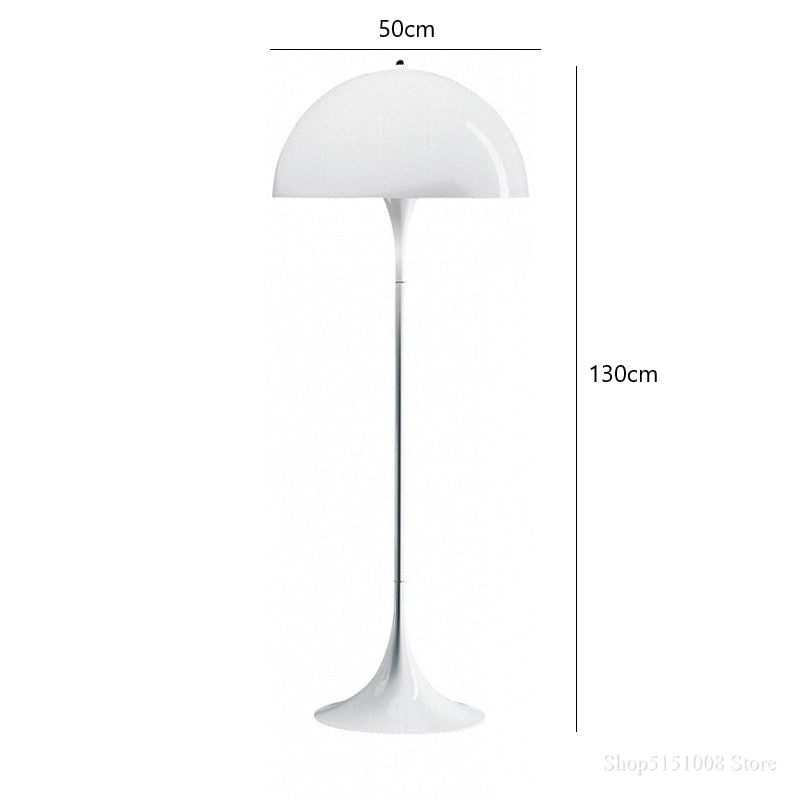 Lampadaire design contomporain en métal avec abat-jour en acrylique FUNGO