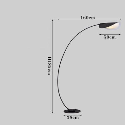 Bølge designer metal floor lamp