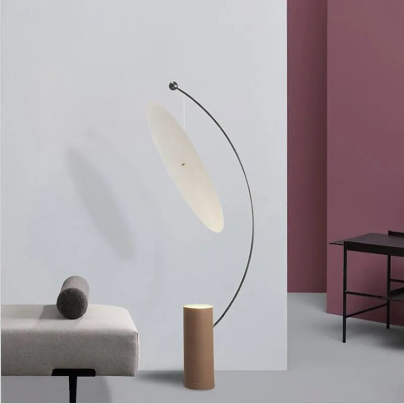 Lampadaire design minimaliste LED en métal KAGAMI