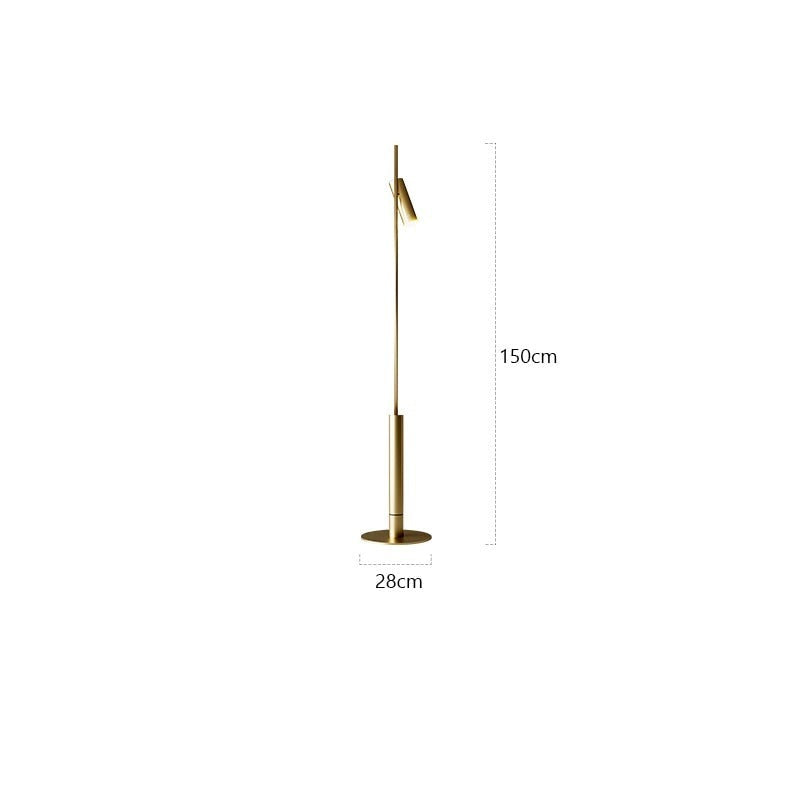 Designer LED metal floor lamp BOURG