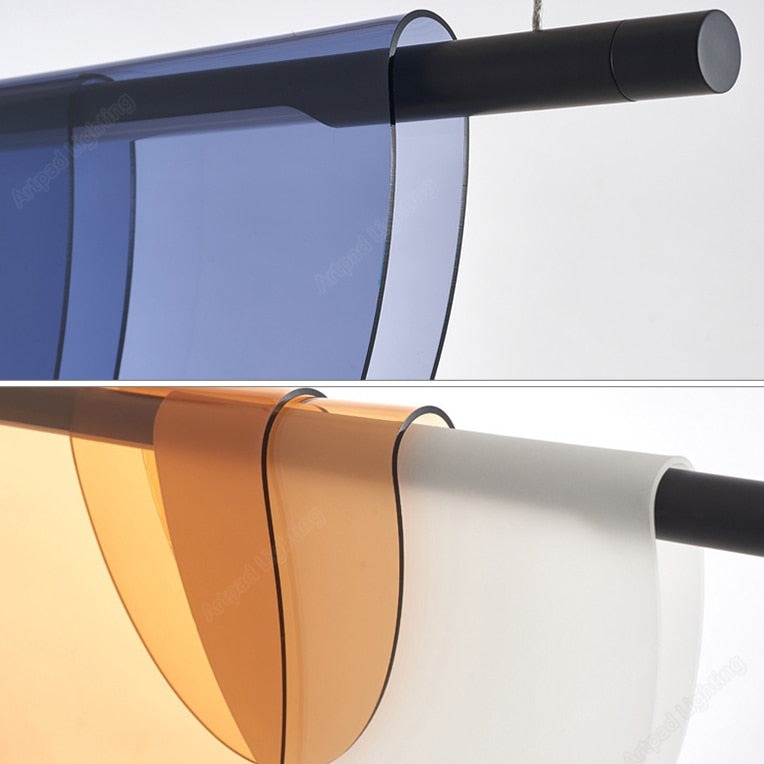 Lámpara colgante LED de diseño acrílico SMELTE