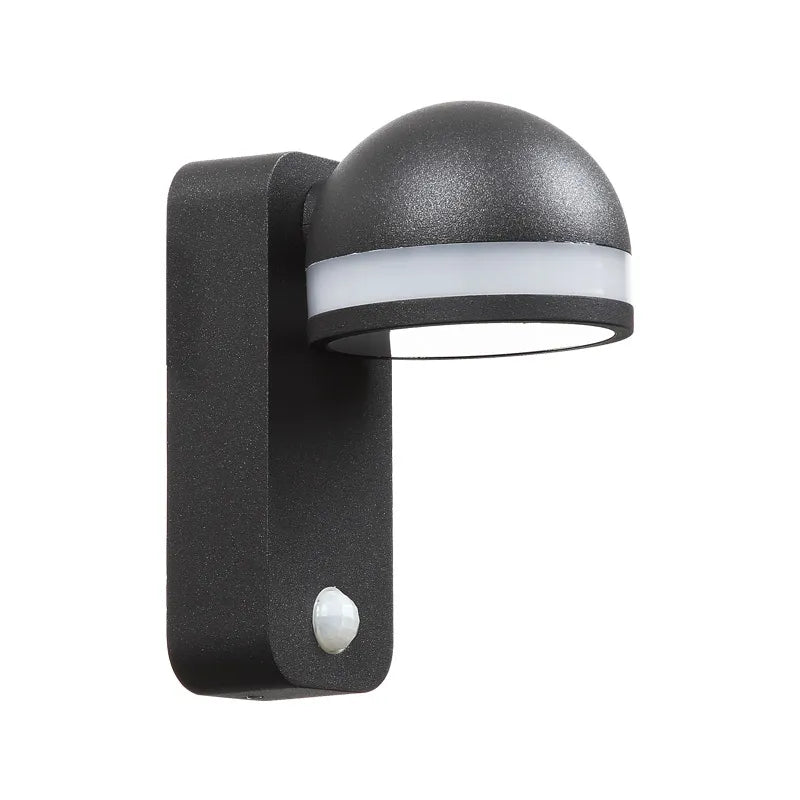 Applique murale LED d'extérieur en aluminium étanche IP54 et antirouille avec détecteur de mouvement OWL14