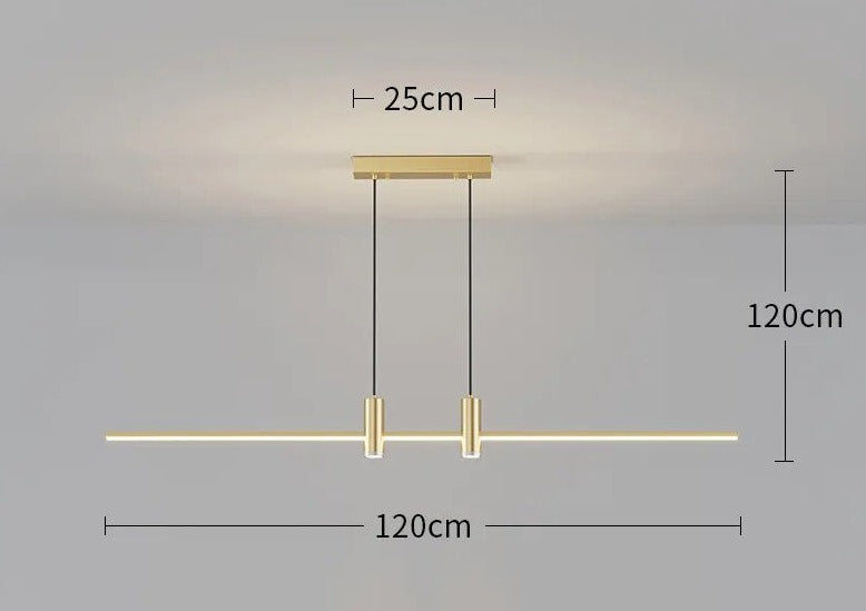 Lustre design LED en aluminium HEIKO