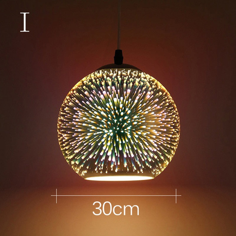 Suspension en verre design