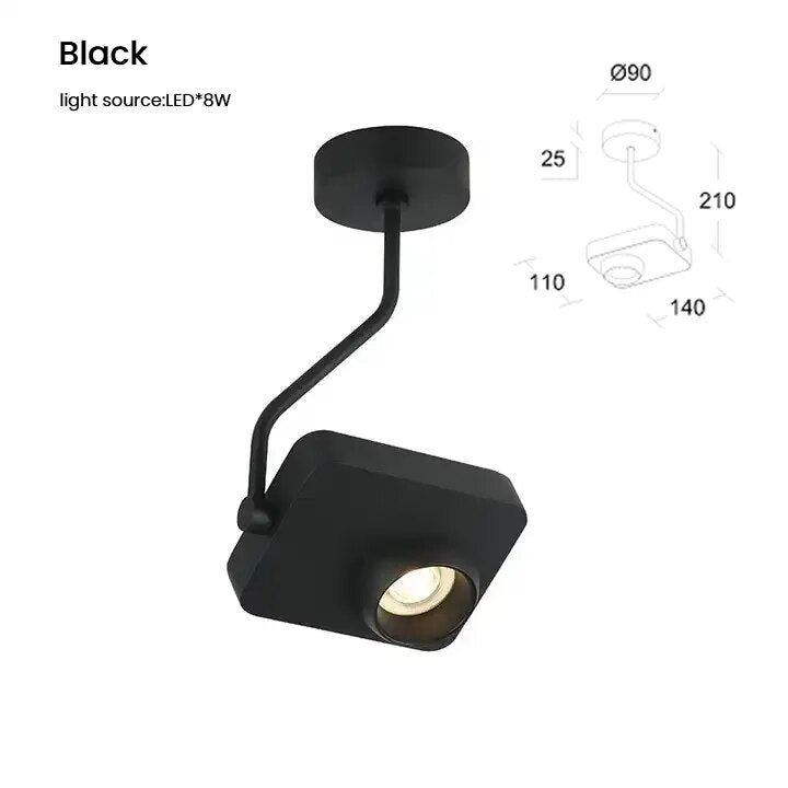 Foco colgante de diseño con forma de cámara de metal KOMRA