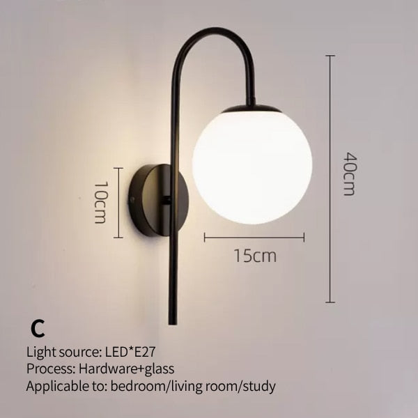 BASIKS metal wall light