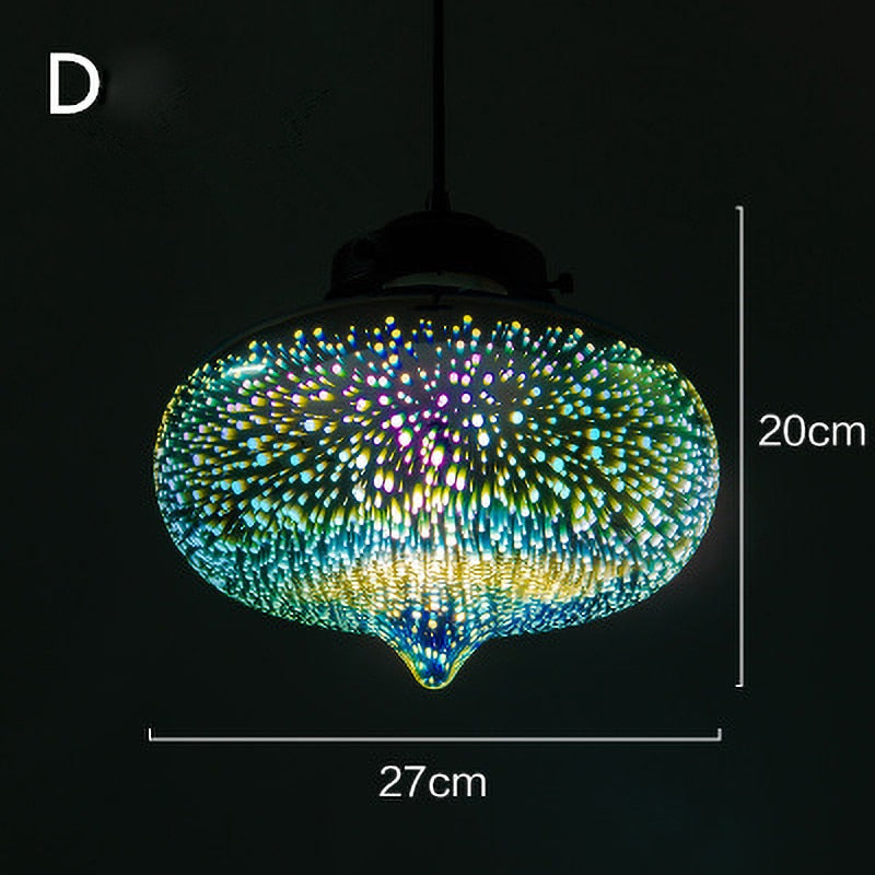 Suspension en verre design
