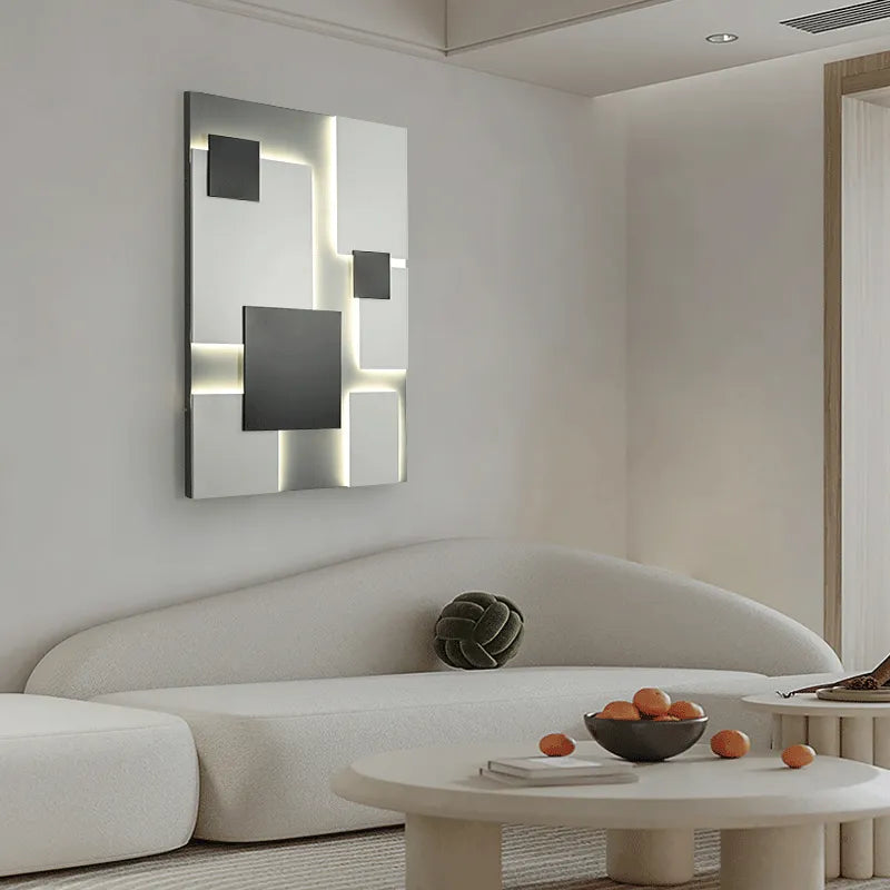 Grande applique murale design LED en métal SLICE