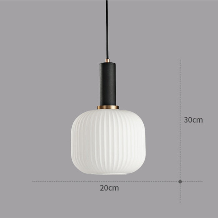 Suspension design moderne en métal et verre GLAZE