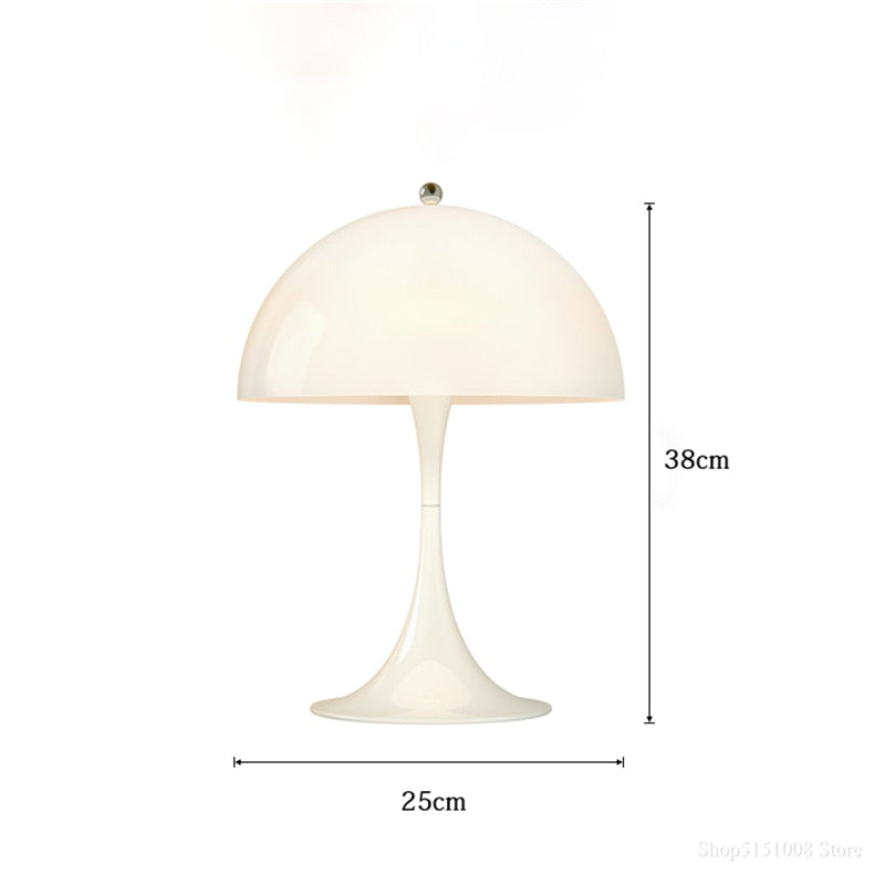 Designer metal table lamp FUNGO