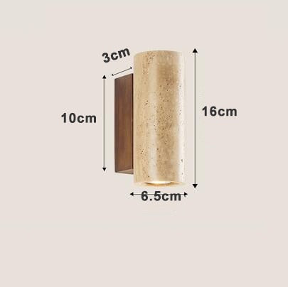 Applique murale design LED en pierre naturelle SAKRA