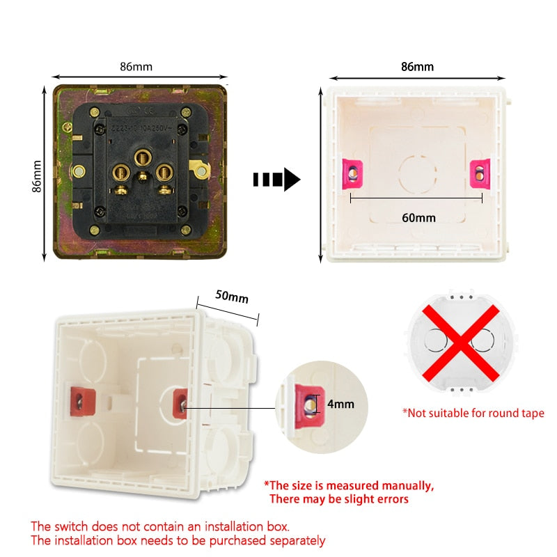 SFS10 stainless steel sockets and toggle switches