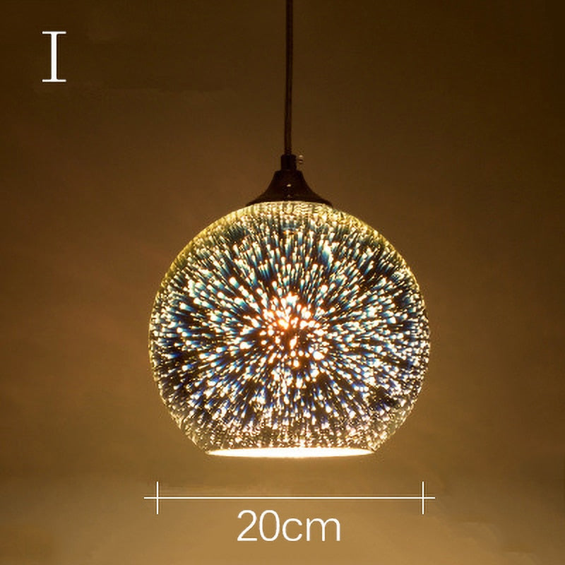 Suspension en verre design
