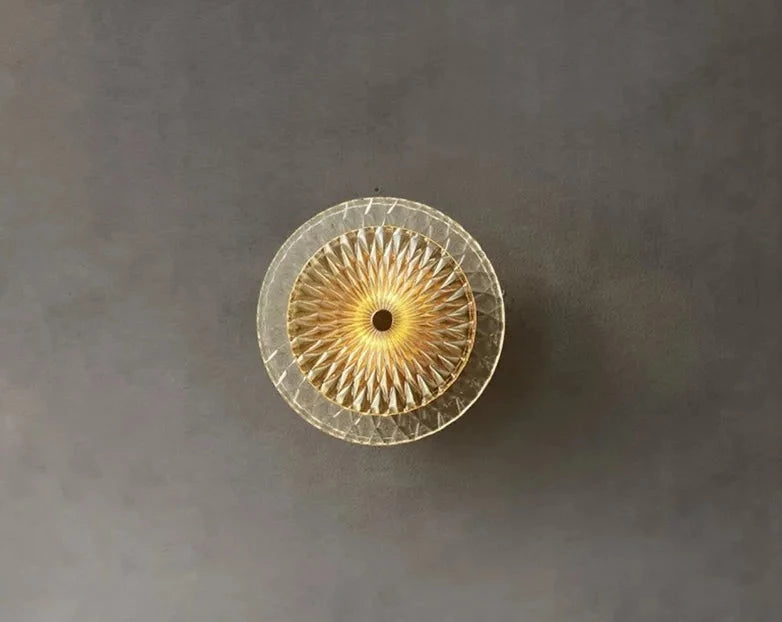 Aplique LED de diseño moderno en vidrio acanalado RODA