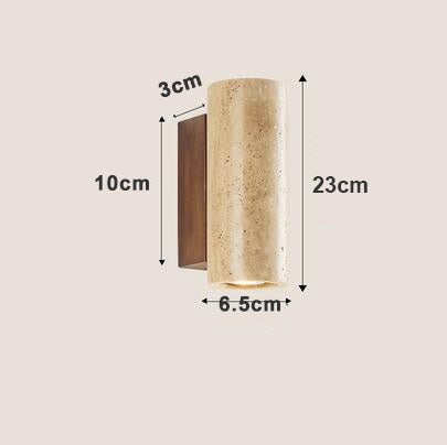 Applique murale design LED en pierre naturelle SAKRA