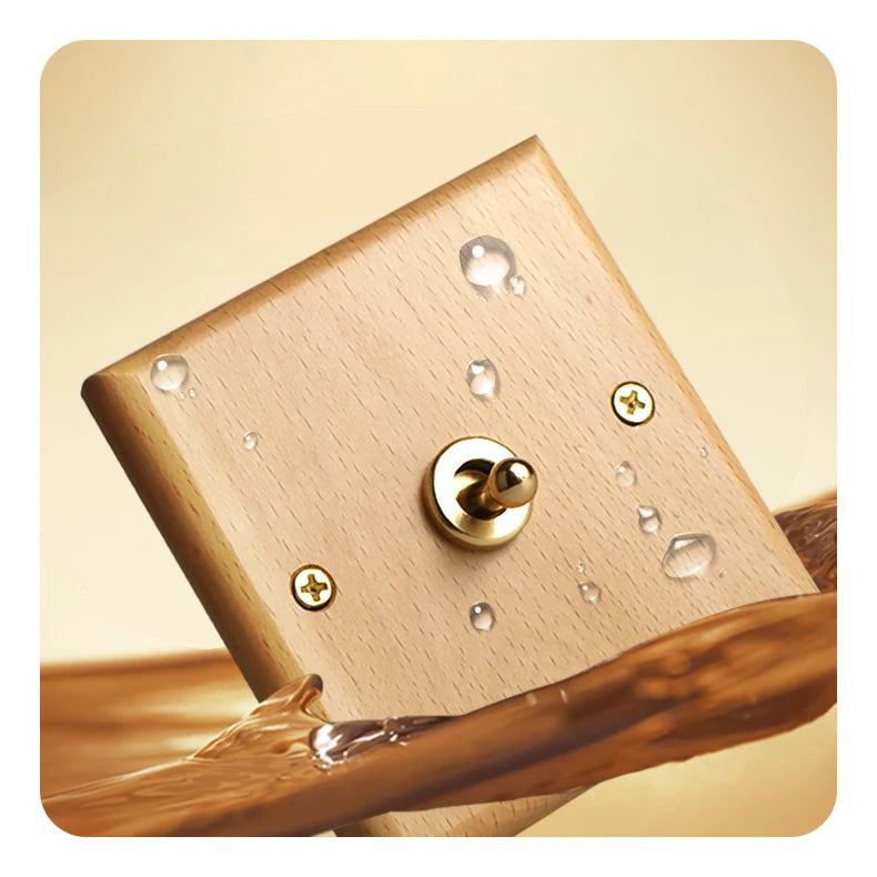 SB11 wooden sockets and toggle switches