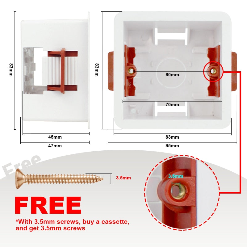 Type 86 flush-mounting box