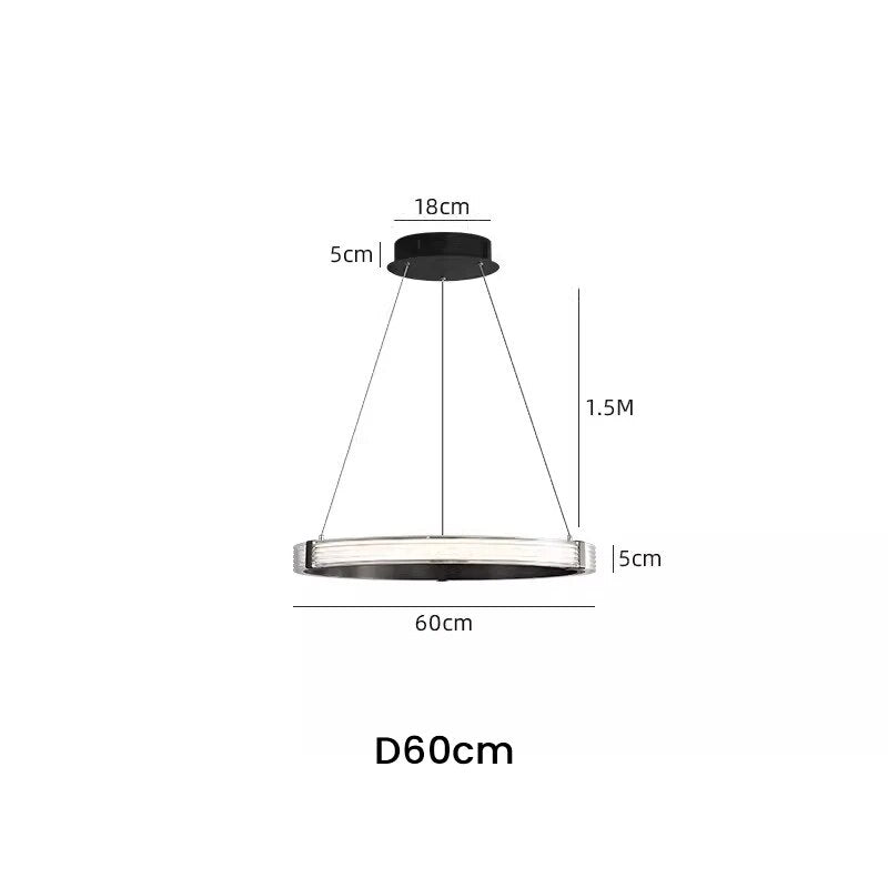 Lustre design LED en aluminium et acrylique ORB11