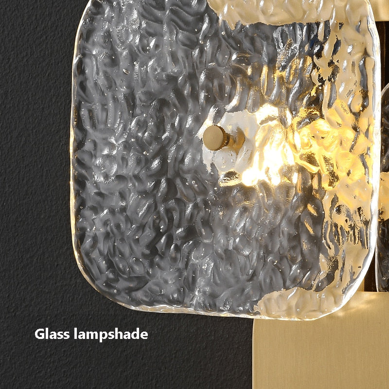 Applique murale design en verre et métal REISPLAN