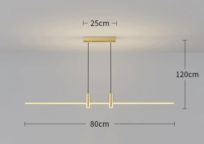 Lustre design LED en aluminium HEIKO