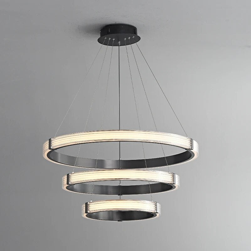 Lustre design LED en aluminium et acrylique ORB11
