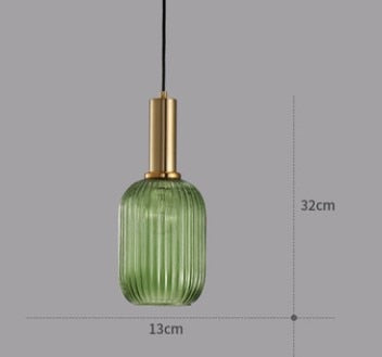 Suspension design moderne en métal et verre GLAZE