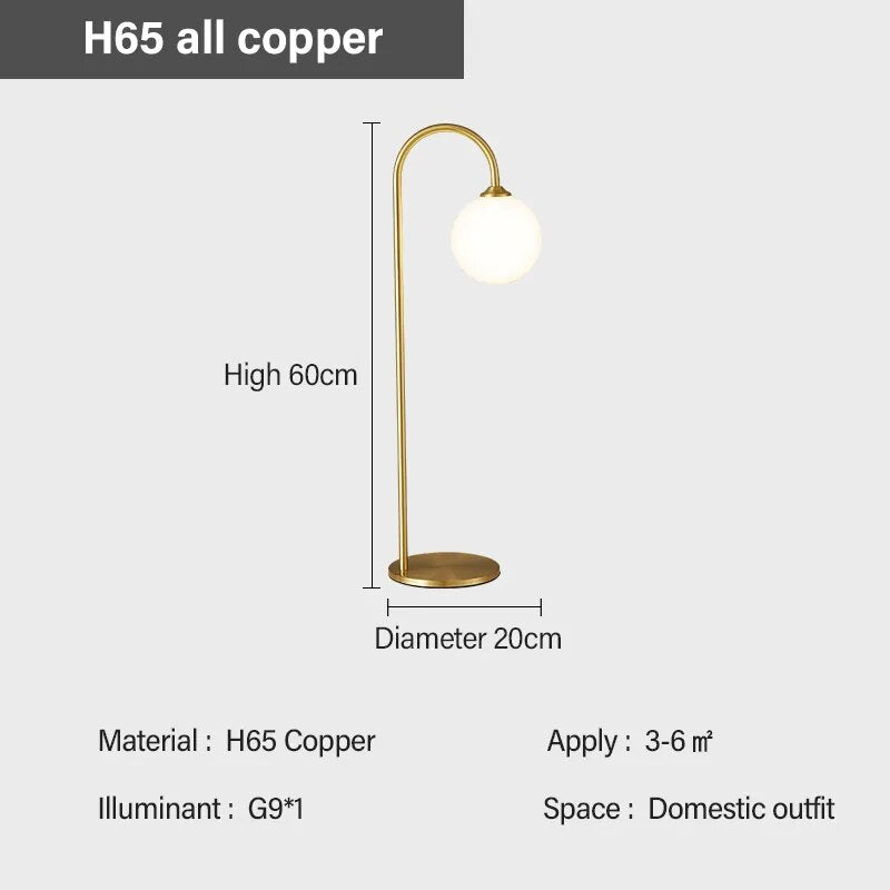 Designer brass table lamp SP1