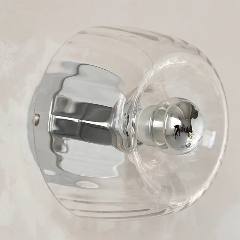 Applique murale transparente design en verre DOBB