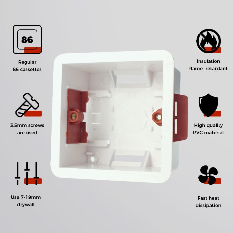 Type 86 flush-mounting box