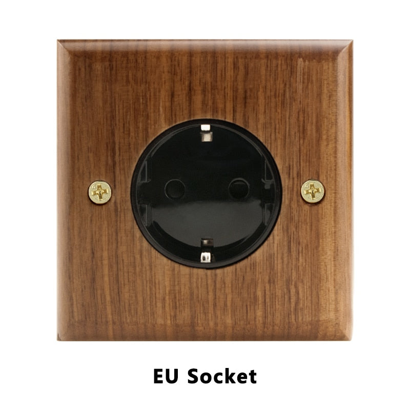 WG12 wooden sockets and toggle switches