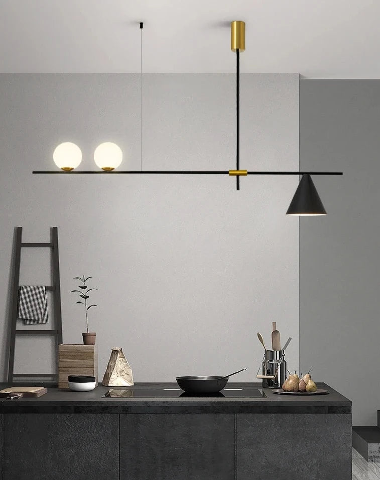 Lustre design contemporain LED en métal STATERA