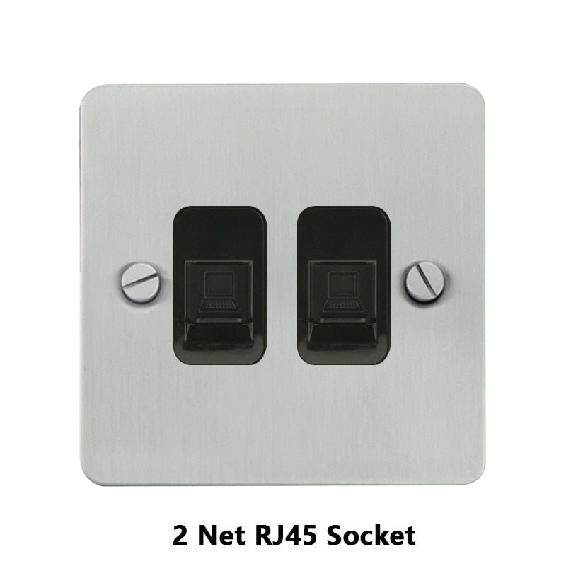 SFS10 stainless steel sockets and toggle switches