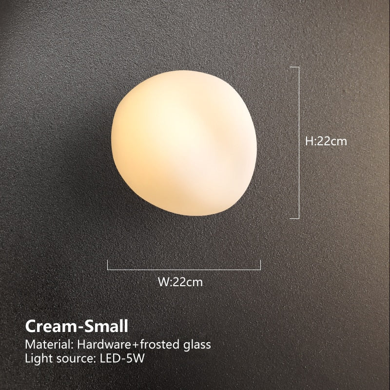 Aplique LED de diseño en vidrio PEBBLE