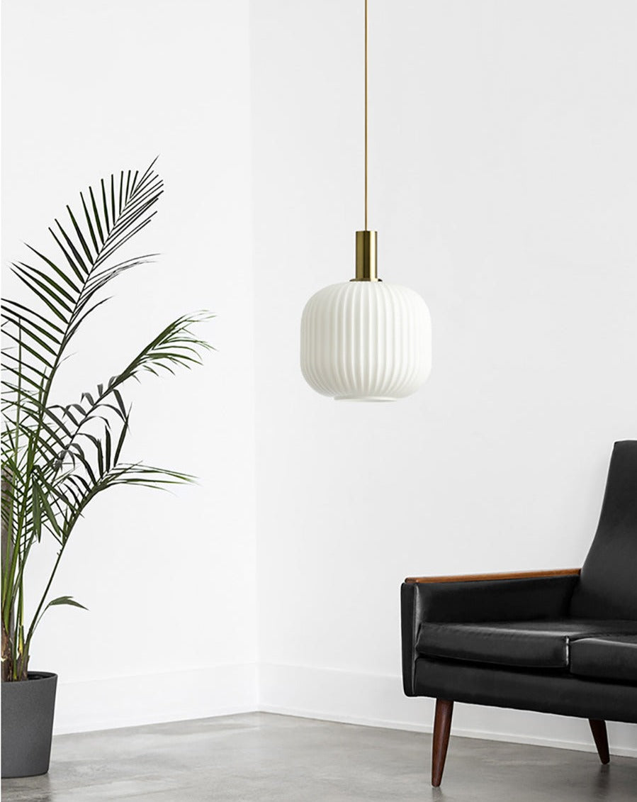 Suspension design moderne en métal et verre GLAZE