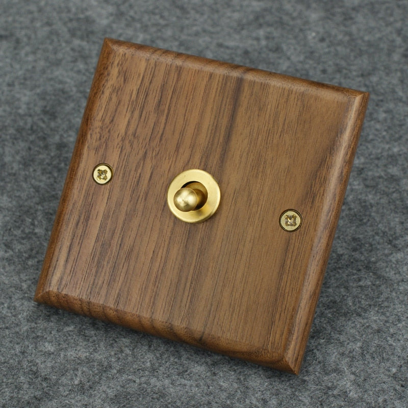 WG12 wooden sockets and toggle switches