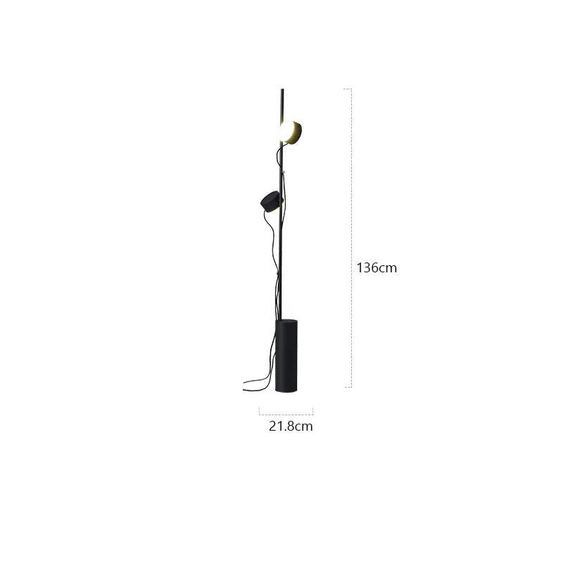 Designer LED metal floor lamp BOURG