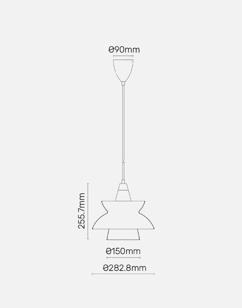 Scandinavian design LED metal pendant light PH7