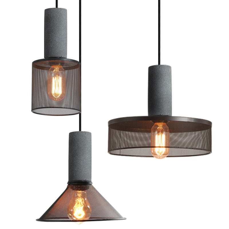 Industrial style metal pendant light 0991