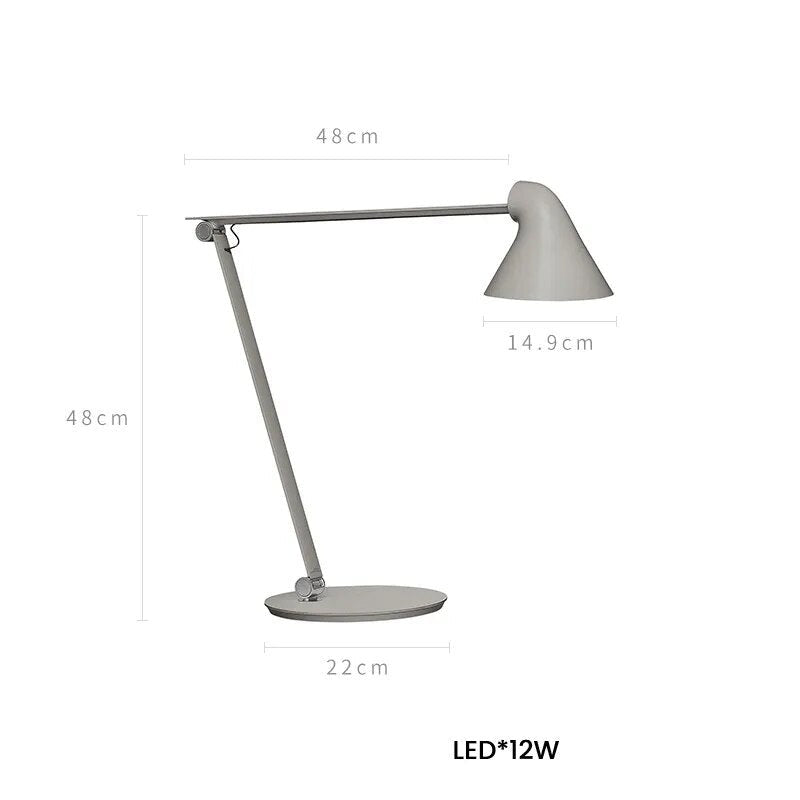 SLICE rotating and adjustable metal designer desk lamp