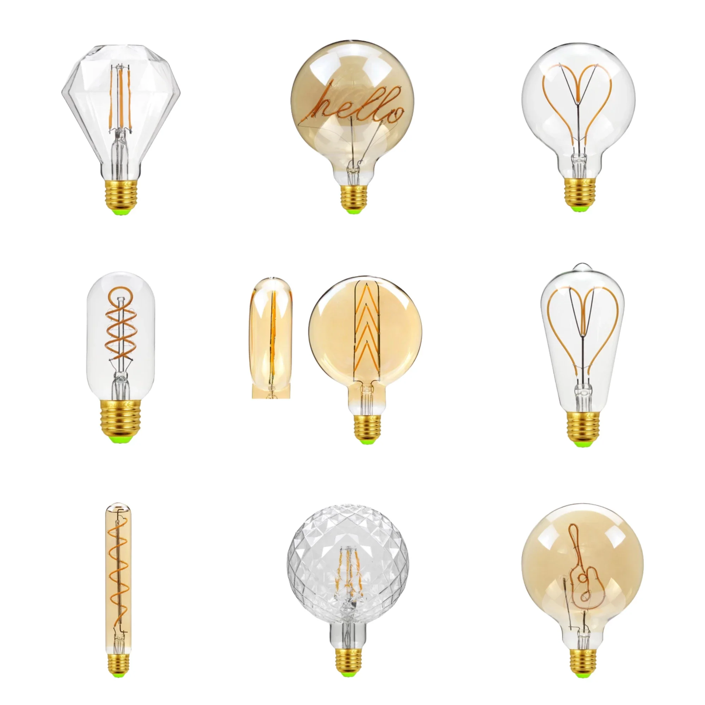 Ampoule Vintage filament incandescentes cœur E27 4W 220V blanc chaud