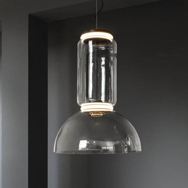 Suspension design moderne LED en verre KUNICULUM