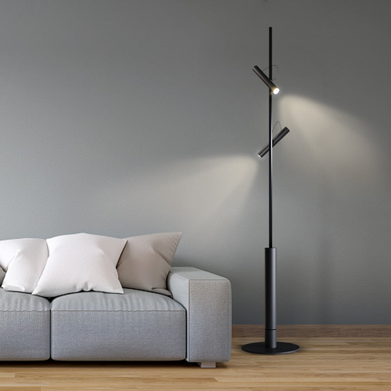 Lampadaire design LED en métal Bourg