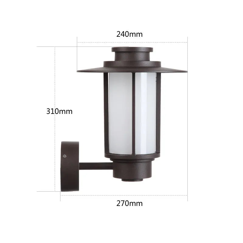 E27 LED outdoor wall light in IP54 waterproof and rust-proof aluminum OWL54