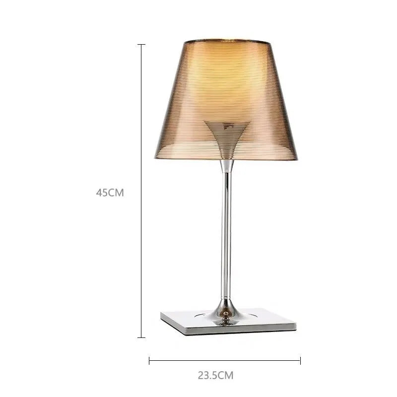 Lampe de table design transparente WHIP