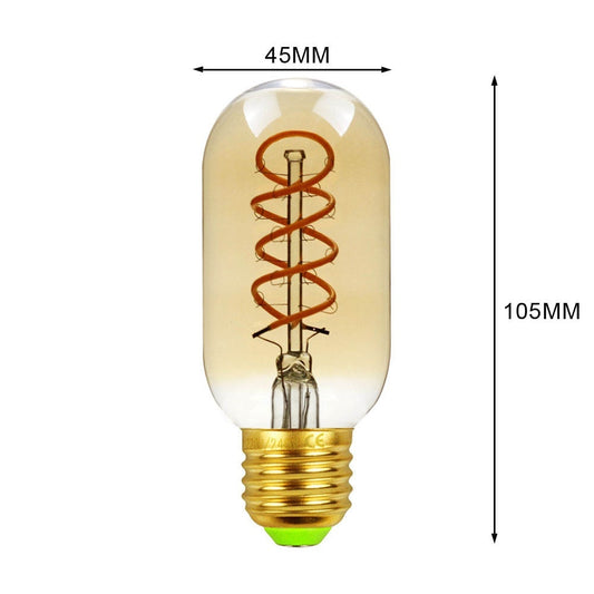 Ampoule Vintage SPIRALE E27 LED 4W 220V blanc chaud Bulb Retro