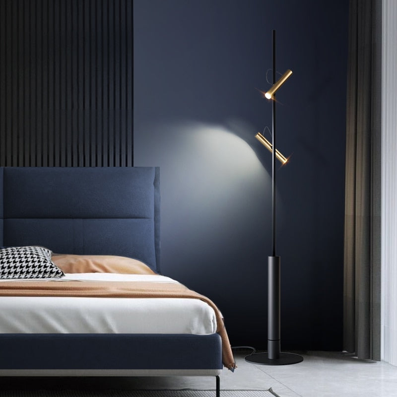 Lampadaire design LED en métal Bourg