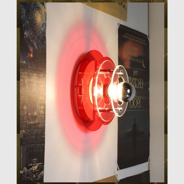 Retro acrylic designer wall light