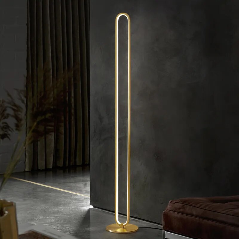 Lampadaire design LED en laiton LENNOX