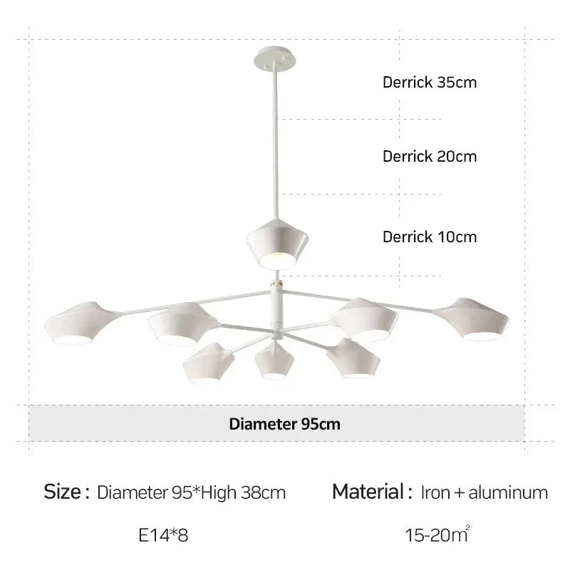 Lustre design direction ajustable en métal L ARRAY